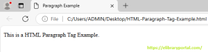 HTML-Paragraph-Tag-Example