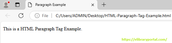 HTML-Paragraph-Tag-Example