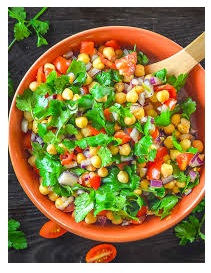 Salad (Green Salad, Chana Salad) Recipe