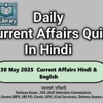 30 May 2025 Current Affairs Hindi & English